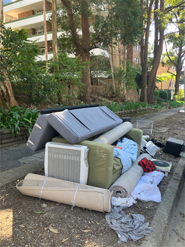 Example of illegal dumping in Chatswood