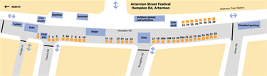 Artarmon Street Festival Site Map