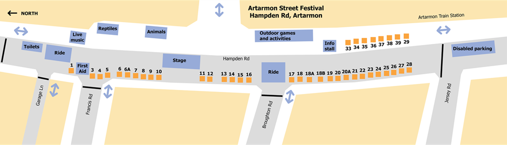 Artarmon Street Festival Site Map.png